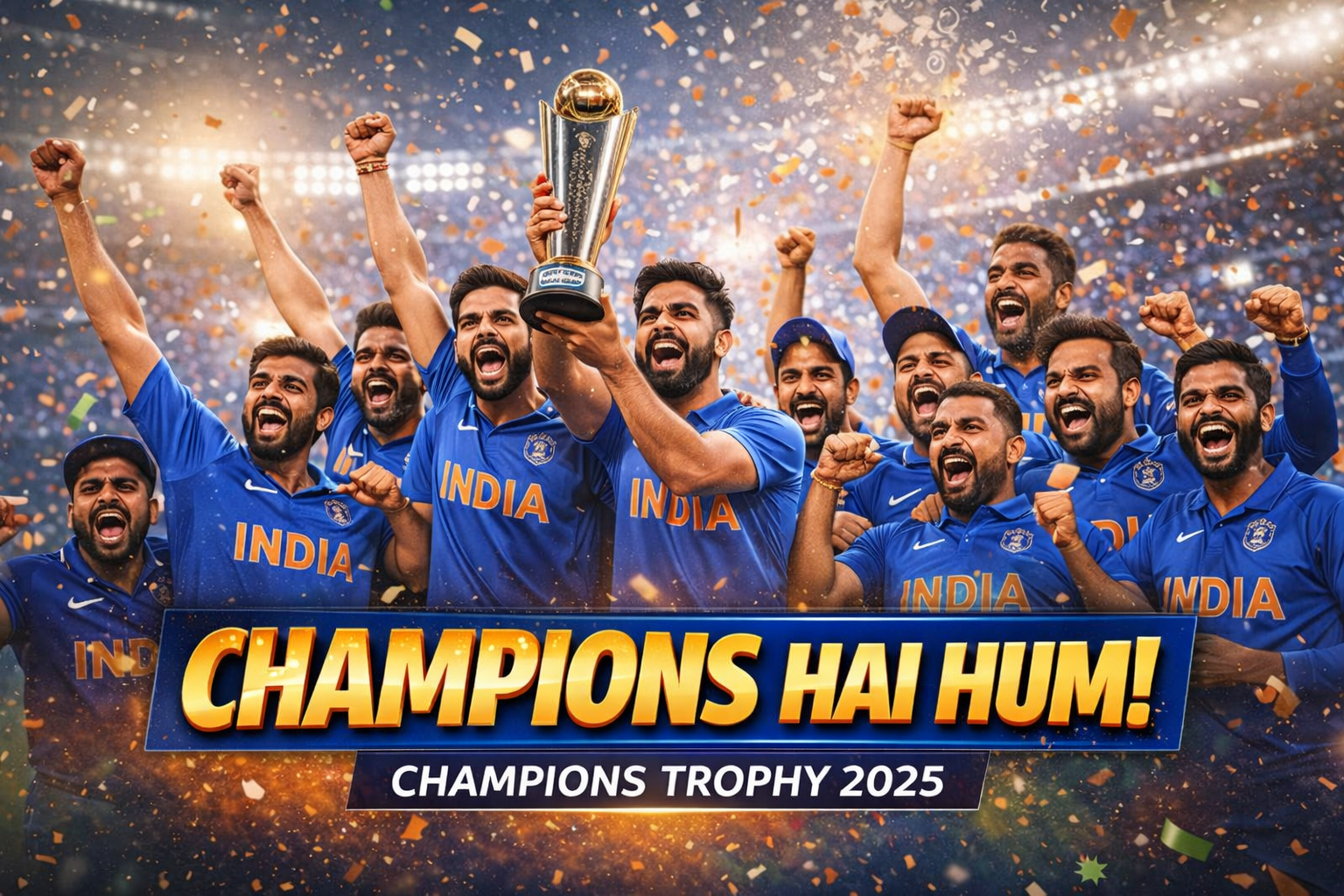 Champions Hai Hum — We Made a Song When India Won the Champions Trophy 2025 🏆🇮🇳