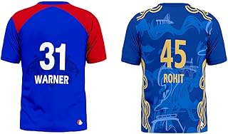 Sports India IPL Cricket Team T Shirt Jersey Combo for (Kid's, Boy's & Mens) L74