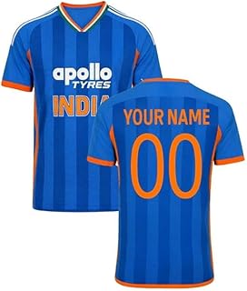 India T20 Custom Jersey 2026 for Men & Boys(X-Large 42) Multicolour
