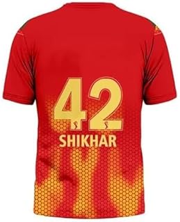 Sports India IPL Cricket Team T Shirt Jersey For (Kid's, Boy's & Mens) L920 8048