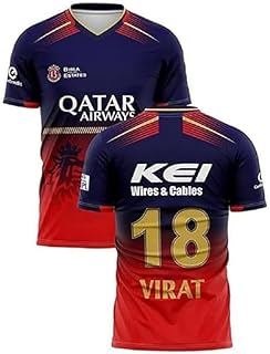RCBB New King VIRAT Cricket Jersey 2026/27 for (Kids & Mens,Boys) Home Blue (Lar