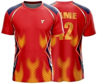YOURJERSEY IPL Punjab 2025 Cricket Jersey – Personalize with Your Name & Number 