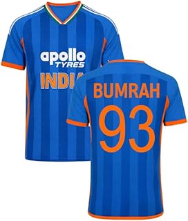 Bumrah Jersey India 2026 T20 for (Boys,Men & Kids)(Large 40) Multicolour
