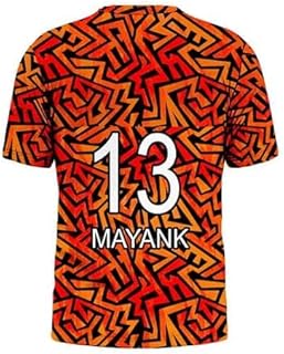 Sports India IPL Cricket Team T Shirt Jersey for (Kid's, Boy's & Mens) L790 8048