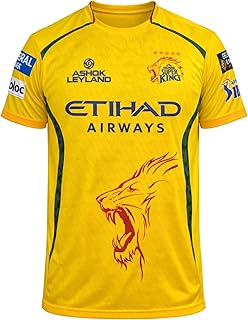 CSK Jersey 2026 New Dhoni 7 Jersey for (Men,Kids,Boys)