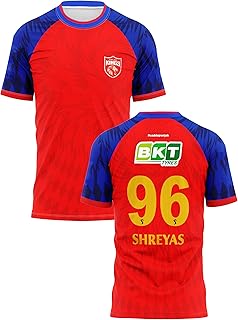 RockinRetailz New Shreyas 96 PBKSS Cricket Jersey 2026 Half Sleeve