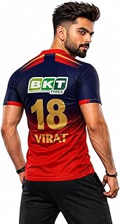 RockinRetailz New Virat Kohli Red RCCBB Cricket Jersey 2026