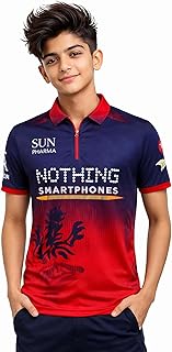 Sports Cricket Official New VIRAT 18 RCBB Cricket Jersey 2026 (Kids,Men&Boys)