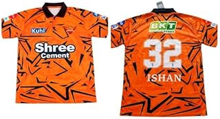 SRH IPL Cricket Jersey, Ishan #32, T20 Fan Kit